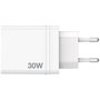 Verbatim Chargeur Mural 30W 4 Ports avec USB-C PD 20W et USB-A QC 3.0, Noir