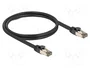 DELOCK Câble Ethernet Patch Cord Cat 6a U/FTP RJ45 1m Noir