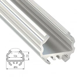 Profilé Aluminium Type MICO 2,02m - Lacqué Blanc