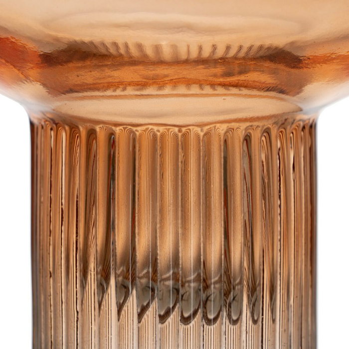 BigBuy Home Vase Marron Verre 15 x 15 x 15 cm