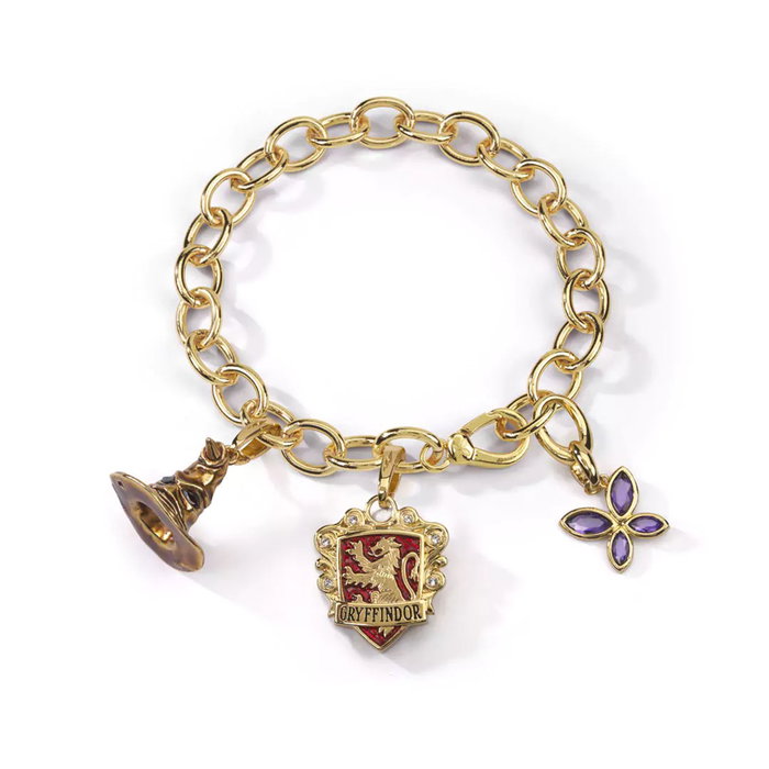 The Noble Collection Bracelet Harry Potter Charms Lumos Doré Cristal 21 cm The Noble Collection Bracelet Harry Potter Charms Lumos Doré Cristal 21 cm