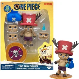One Piece - Figurine articulée Chopper - Collection One Piece - 15 cm avec 12 points d'articulation et accessoires - Dès 4 ans