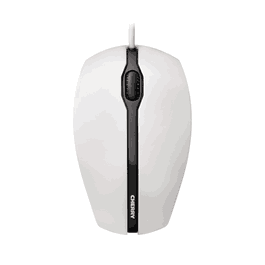 Cherry JM-0300-0 Souris USB filaire, 1000 DPI, capteur optique, boutons silencieux, design ergonomique, gris clair