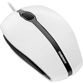Cherry JM-0300-0 Souris USB filaire, 1000 DPI, capteur optique, boutons silencieux, design ergonomique, gris clair