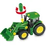 Klein John Deere 3977 - Tracteur à assembler jouet 1/24 avec chargeur frontal et contrepoids - Maquette pour enfant dès 3 ans - Réplique 6215R