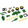 Klein Tracteur à monter John Deere 6215R avec chargeur frontal et contrepoids