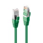 Lindy Câble réseau RJ45 Cat.6A S/FTP LSZH 1 mètre, blindé, contacts dorés, 10 Gbit/s, 500 MHz, design anti-accrochage