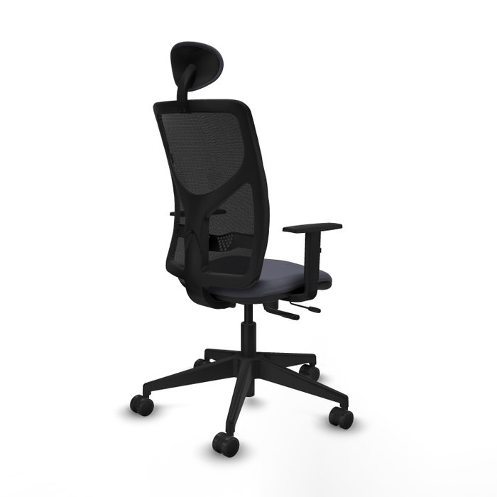 Piqueras Y Crespo Motilla Chaise de bureau Sincro/Traslack Gris/Noir