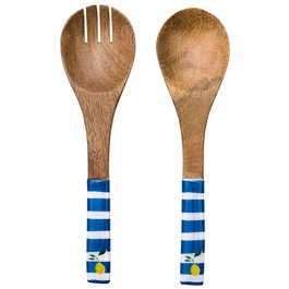 Home Deco Factory Jeu de 2 couverts de service bleu Dolce Vita