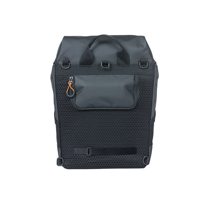 Basil Miles Tarpaulin Sacoche Imperméable 17L Noir/Orange Basil Miles Tarpaulin Sacoche Imperméable 17L Noir/Orange