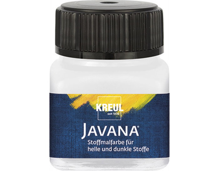 Kreul Peinture pour textile Javana Tex blanc 20ml Kreul Peinture pour textile Javana Tex blanc 20ml