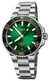 Oris Aquis Date 4127-07-8-22-09PEB avec cadran vert