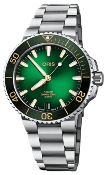 Oris Aquis Date 4127-07-8-22-09PEB avec cadran vert Oris Aquis Date 4127-07-8-22-09PEB avec cadran vert