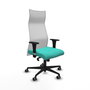Piqueras Y Crespo Fauteuil Albacete, Turquoise et Blanc