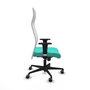 Piqueras Y Crespo Fauteuil Albacete, Turquoise et Blanc