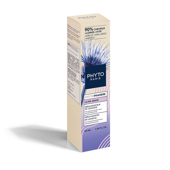 Phyto Paris - Sérum Phytophanere Ultra - 50 ml - Traitement intensif pour la pousse et le renforcement des cheveux - Formule à 97% d'ingrédients naturels