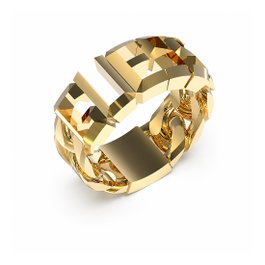 Guess Bague Vegas JUMR03206JWYGBK66 en acier inoxydable