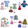 Mattel - Pack de robes et accessoires pour poupée Barbie, looks de mode - Modèles assortis, jeu en espagnol/portugais, à partir de 3 ans