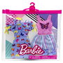 Mattel - Pack de robes et accessoires pour poupée Barbie, looks de mode - Modèles assortis, jeu en espagnol/portugais, à partir de 3 ans