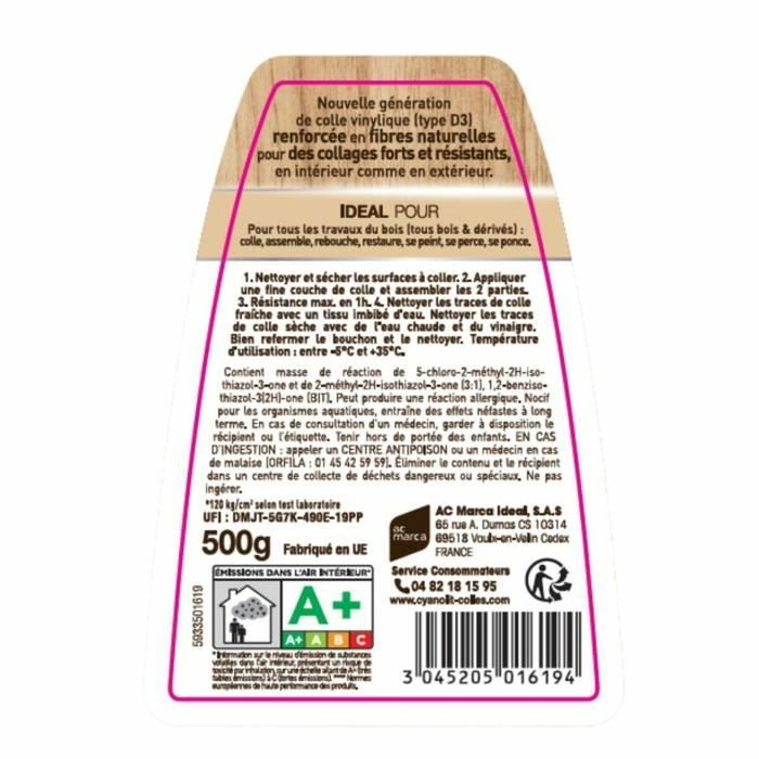 Cyanolit Colle bois et dérivés 500 g Cyanolit Colle bois et dérivés 500 g