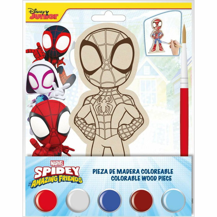 Cerdá Ensemble pour activités manuelles Spidey en bois