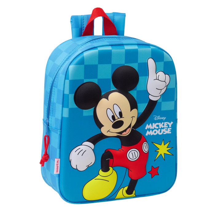 Sac à dos enfant Mickey Mouse Clubhouse Bleu 22 x 27 x 10 cm 3D Sac à dos enfant Mickey Mouse Clubhouse Bleu 22 x 27 x 10 cm 3D