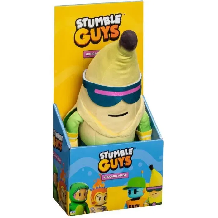 Bandai Peluche Stumble Guys Super Banana 30 cm - Peluche Officielle pour Enfants à partir de 3 Ans