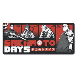ERIK Tapis de souris Gaming Sakamoto Days 80x35 cm - Surface textile imperméable, bordures renforcées, base en caoutchouc antidérapante