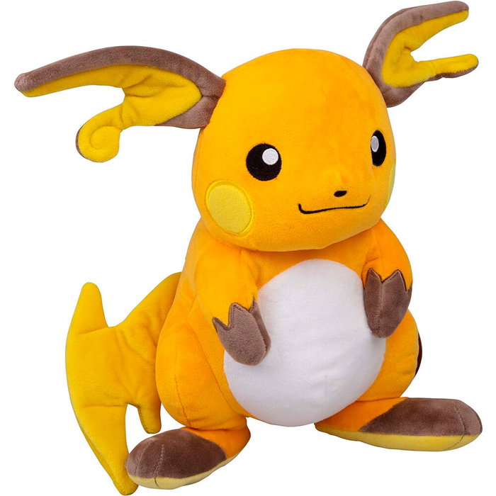 JAZWARES Peluche Pokémon Raichu - Peluche Officielle - Taille 25 cm
