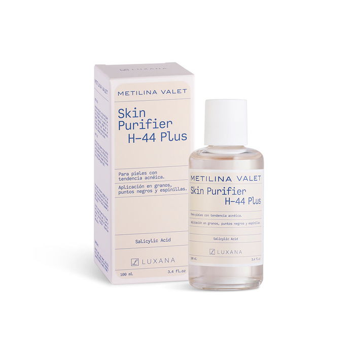 Metilina Valet Purificateur de Peau H-44 PLUS Fluide Nettoyant Ciblé pour Imperfections et Acné, 100 ml