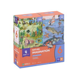 Mieredu Puzle Crece Comingo Nature et Imagination - Puzzle Éducatif 240 Pièces, Multilingue (Anglais/Espagnol), pour Enfants de 5 Ans et Plus - Réf. Me646