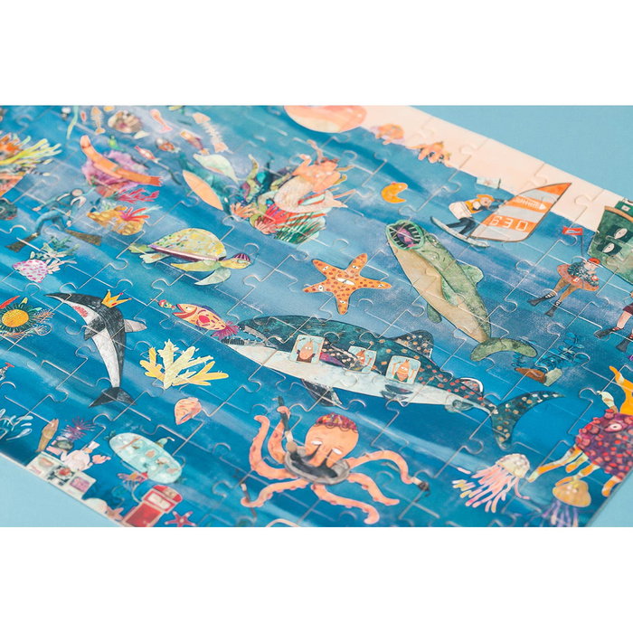 Mieredu Puzle Crece Comingo Nature et Imagination - Puzzle Éducatif 240 Pièces, Multilingue (Anglais/Espagnol), pour Enfants de 5 Ans et Plus - Réf. Me646