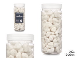 GIFTDECOR Bote de pierres blanches 10-20 mm 700g