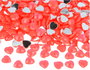 Innspiro Gemas acryliques cœur rose fluor 10x10mm 1000u.
