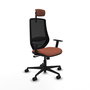 Chaise de Bureau Piqueras y Crespo D036N2W Marron Noir