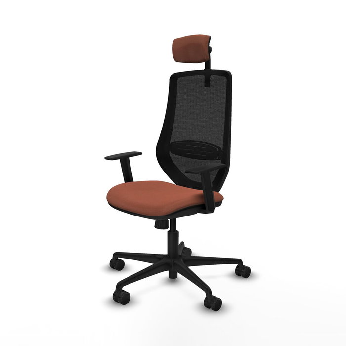 Chaise de Bureau Piqueras y Crespo D036N2W Marron Noir