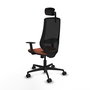Chaise de Bureau Piqueras y Crespo D036N2W Marron Noir