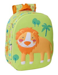 Safta Sac à dos enfant 3D avec motif lion, dimensions 27 x 33 x 10 cm, à partir de 3 ans