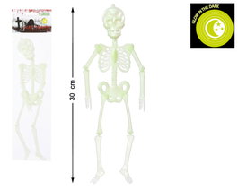 Esqueleto Fluorescent Suspendu 30 cm pour Décoration Halloween