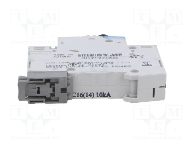 LEGRAND Disjoncteur S310 TX 16A 230VAC 1P 10kA LEGRAND Disjoncteur S310 TX 16A 230VAC 1P 10kA