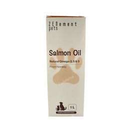 ZENEMENT Huile de saumon naturelle Omega-3, 6 et 9 - 1000 ml