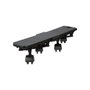 Art Plast Plateforme avec roulettes 360 x 100 x 80 mm, Polypropylène Noir, 170 kg