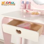 Color Baby Woomax-Tocador en bois avec lumière et accessoires 48x32x92cm