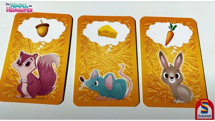 Schmidt Spiele - Jeu de société Une aiguille dans une botte de foin - Jeu de cartes et de mémoire pour enfants dès 5 ans