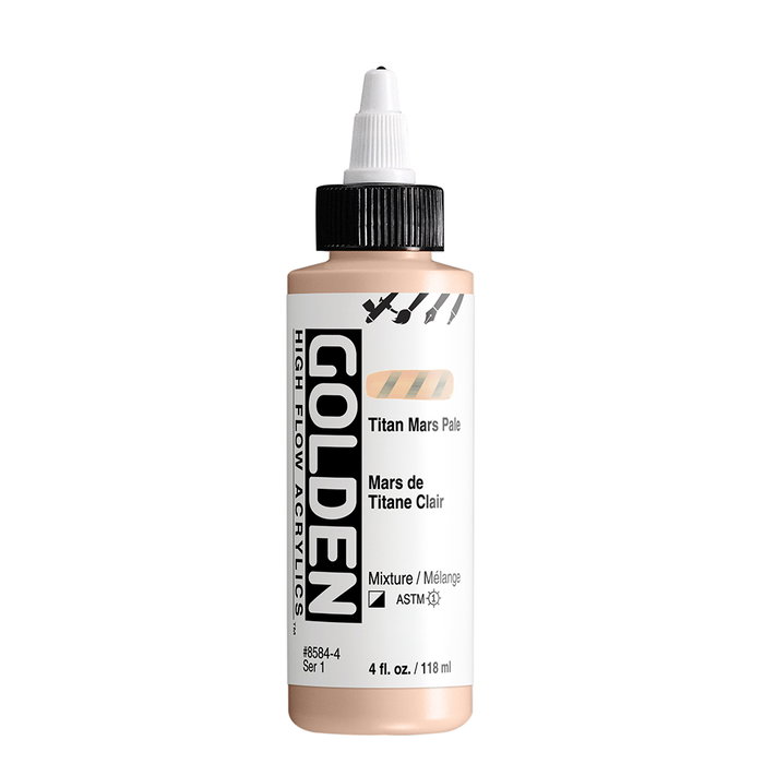 Golden Peinture acrylique High Flow Titanico Marte Claro 118 ml Golden Peinture acrylique High Flow Titanico Marte Claro 118 ml