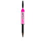 NYX Professional Makeup Stylo à Sourcils Fluff & Snatch - Crayon Poudre Longue Tenue 24h, Noir, 1 g