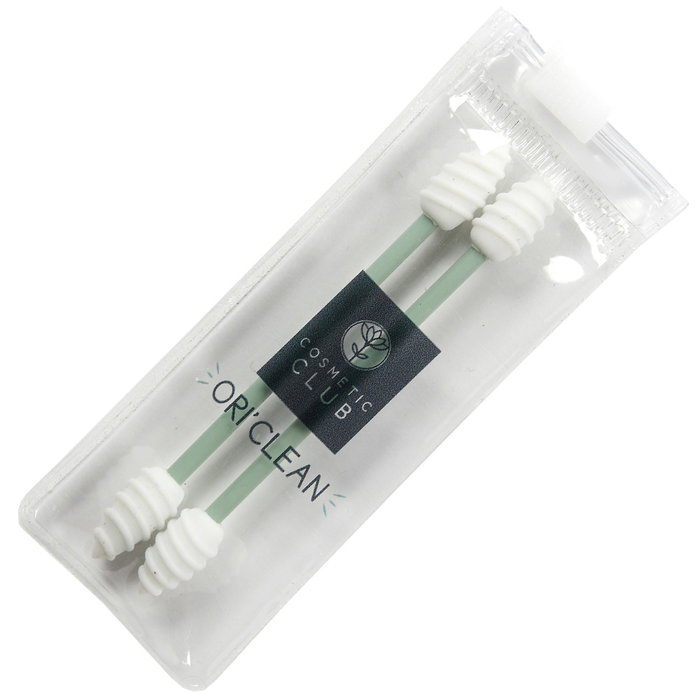 Cosmetic Club Set de 2 coton-tiges en silicone lavables Cosmetic Club Set de 2 coton-tiges en silicone lavables