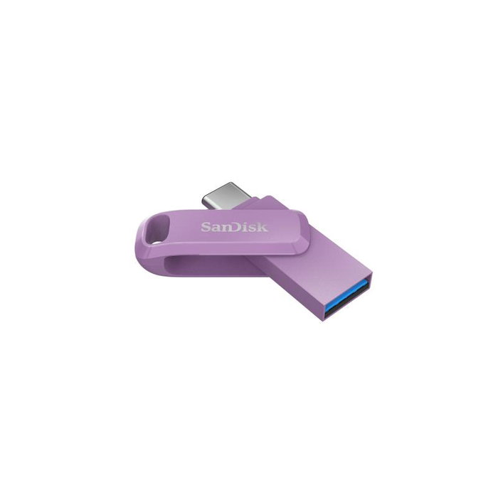 SanDisk Ultra Dual Drive Go 256GB - USB-C / USB 3.2 Gen 1 - Lavande