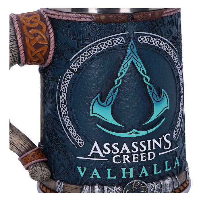Nemesis Now Chope Assassin's Creed Valhalla Logo en résine peinte à la main