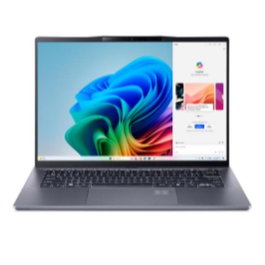 Acer NX.KYXEB.00C Copilot+ PC 16 pouces Snapdragon X1P-42-100 16 Go RAM 1 To SSD Windows 11 Home Gris